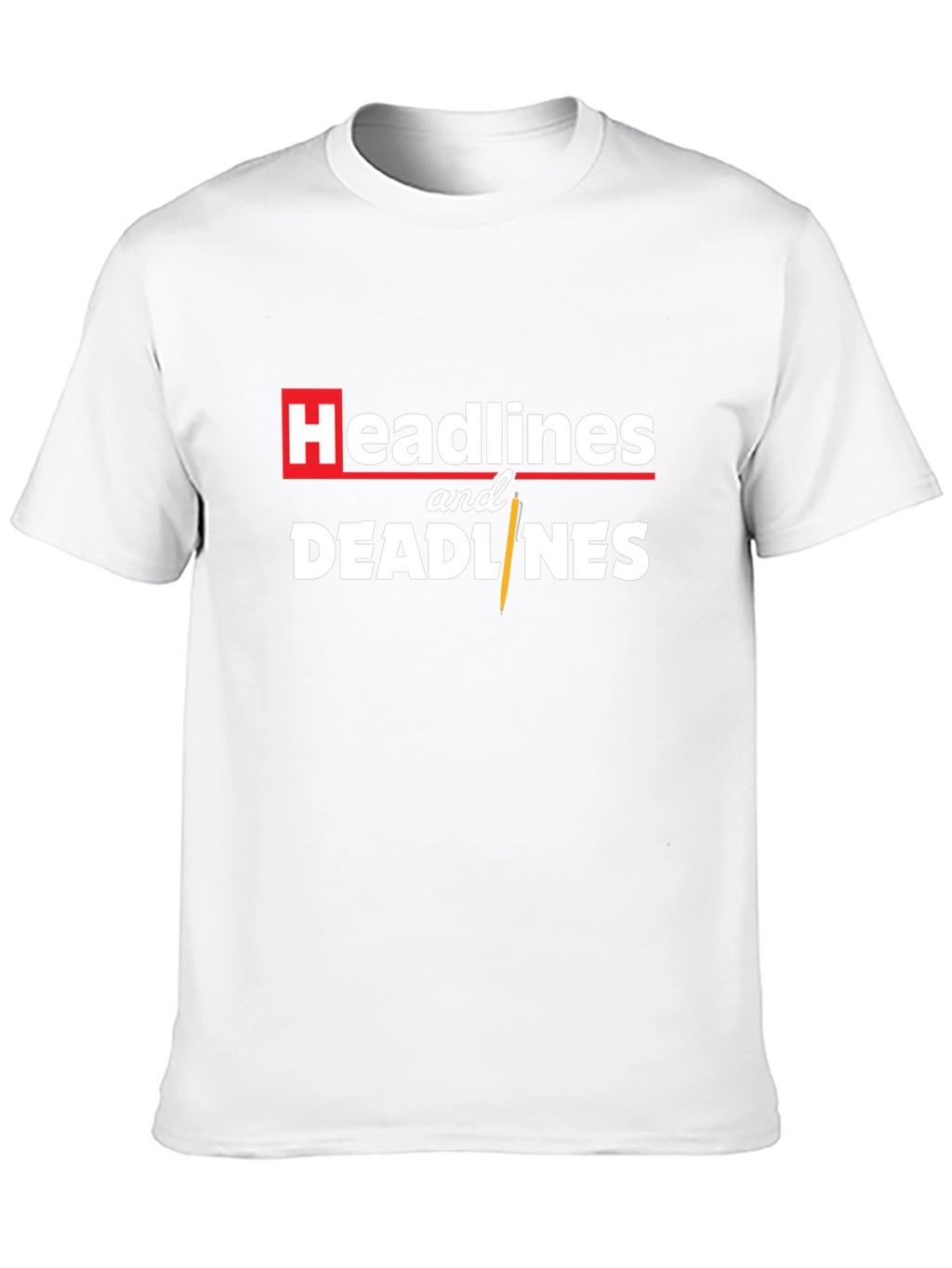 Headlines and Deadlines Graphic Tee - Black