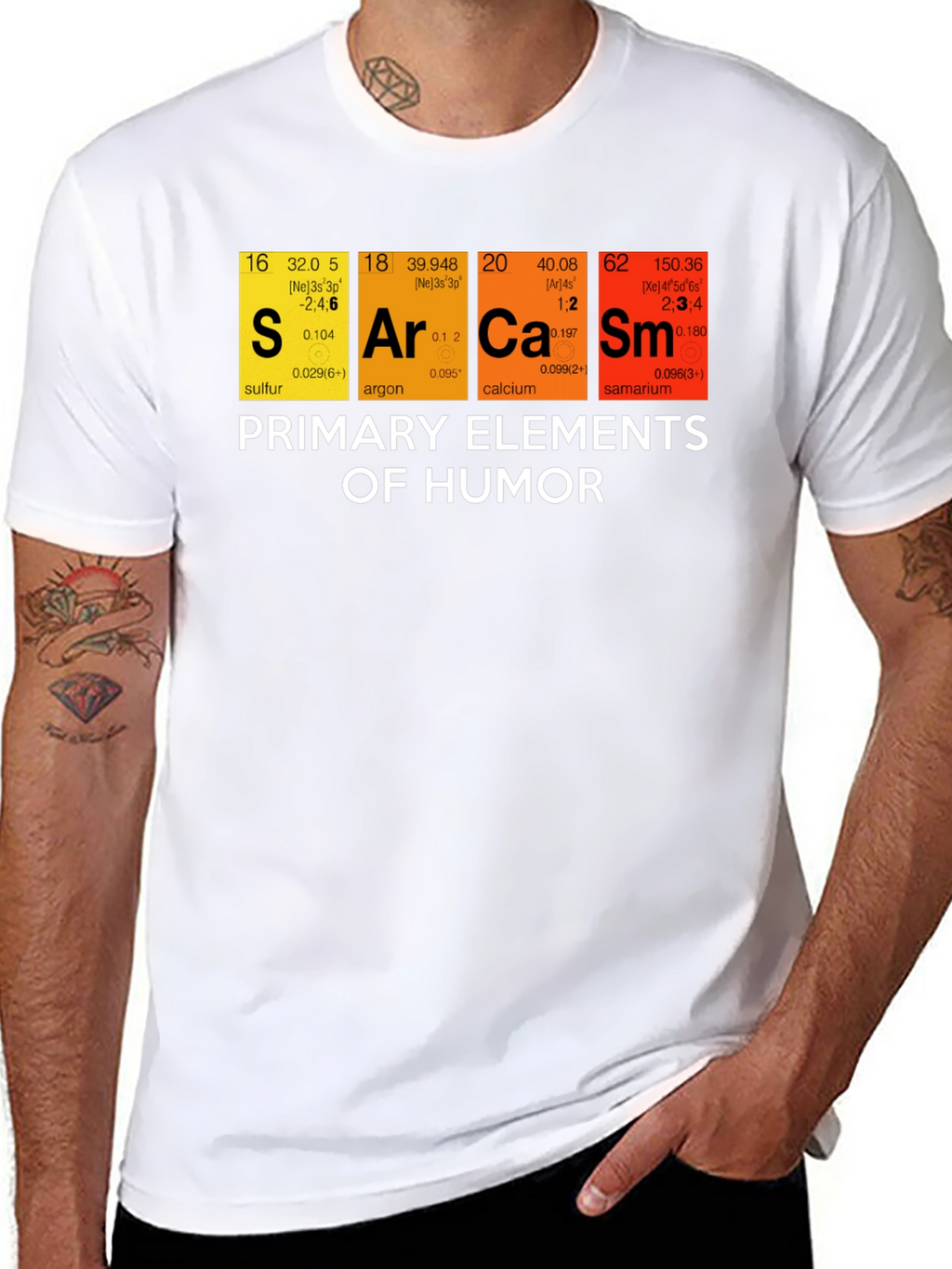 Sarcasm Humor Elements Graphic T-Shirt