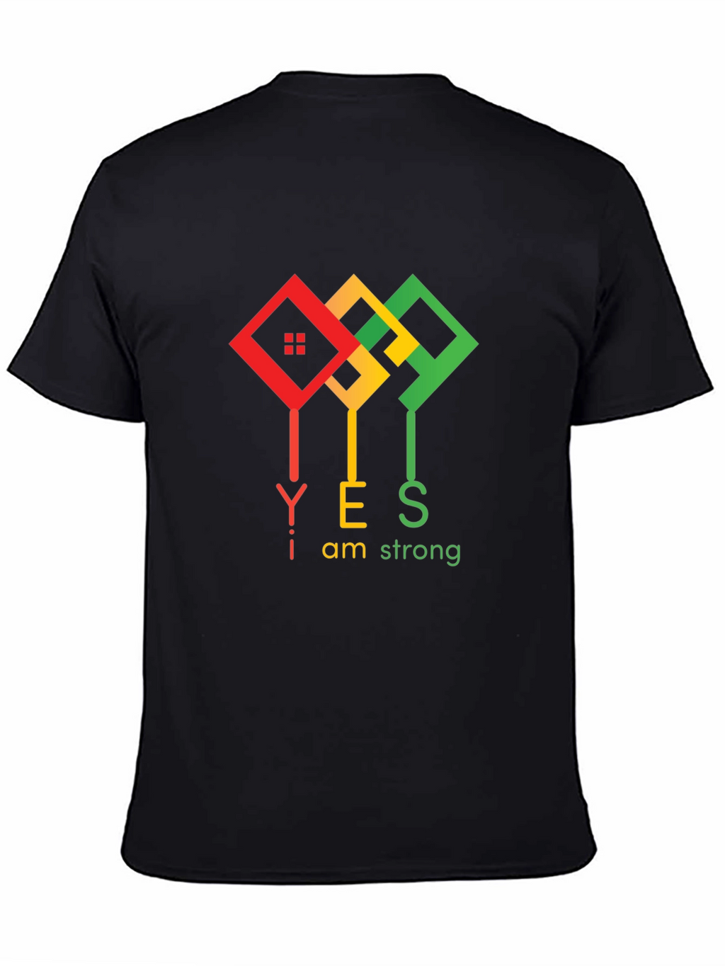 I am Strong Black T-Shirt