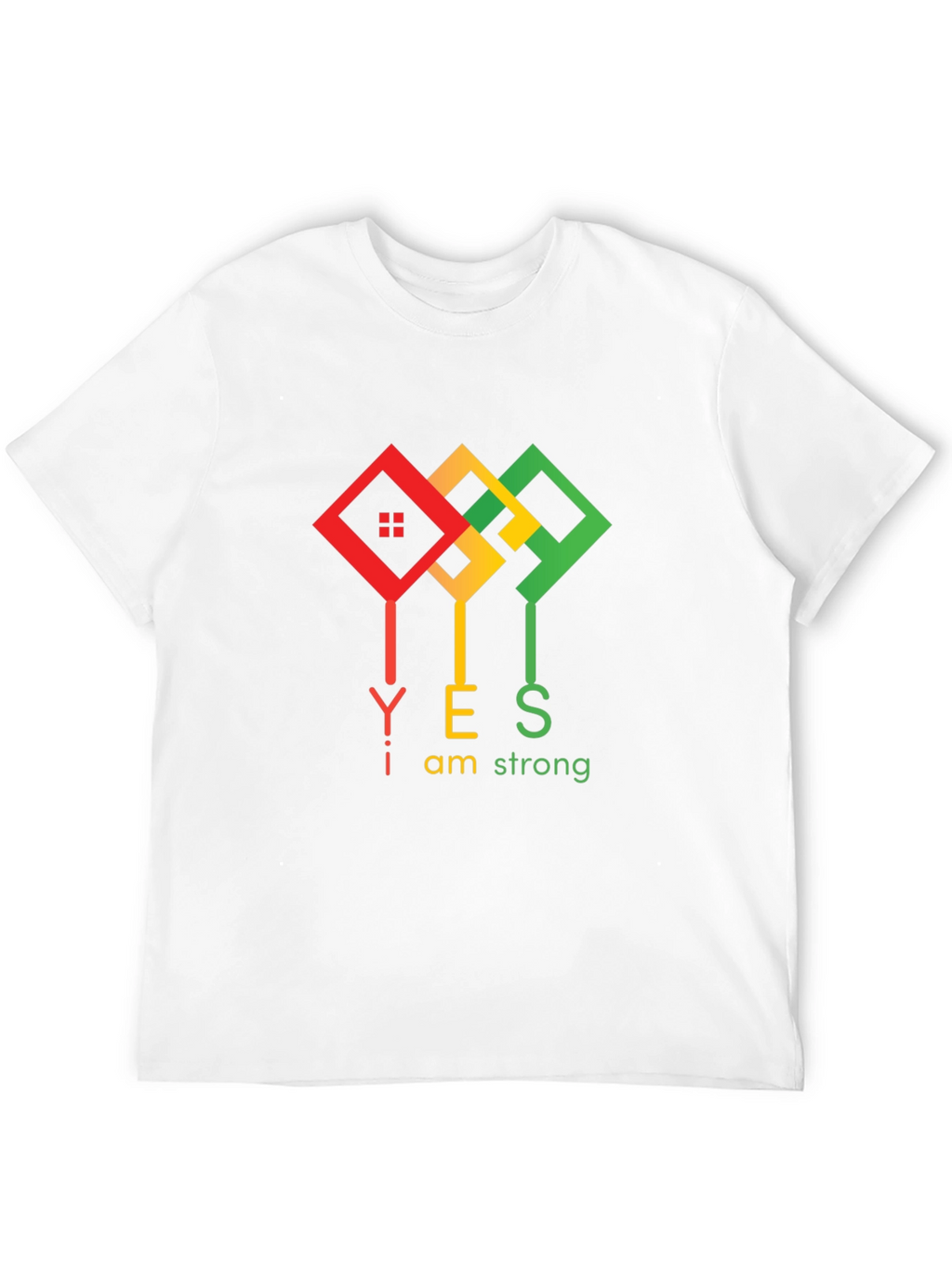 I am Strong Black T-Shirt