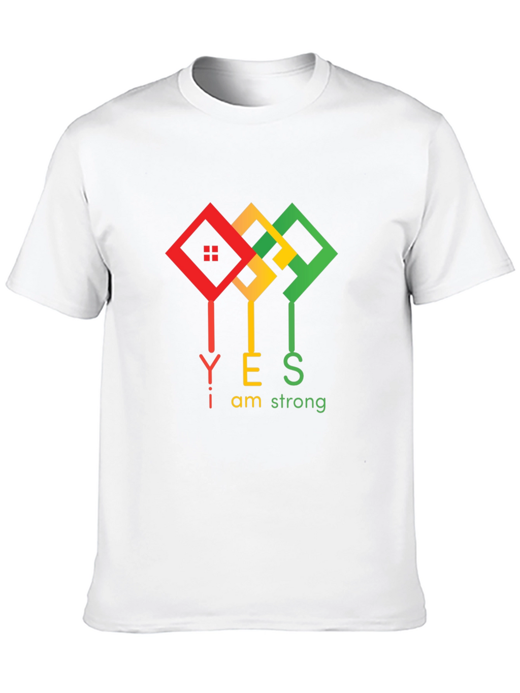 I am Strong Black T-Shirt