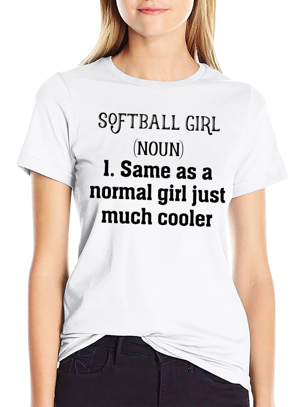 Softball Girl T-Shirt: Cool Definition Tee