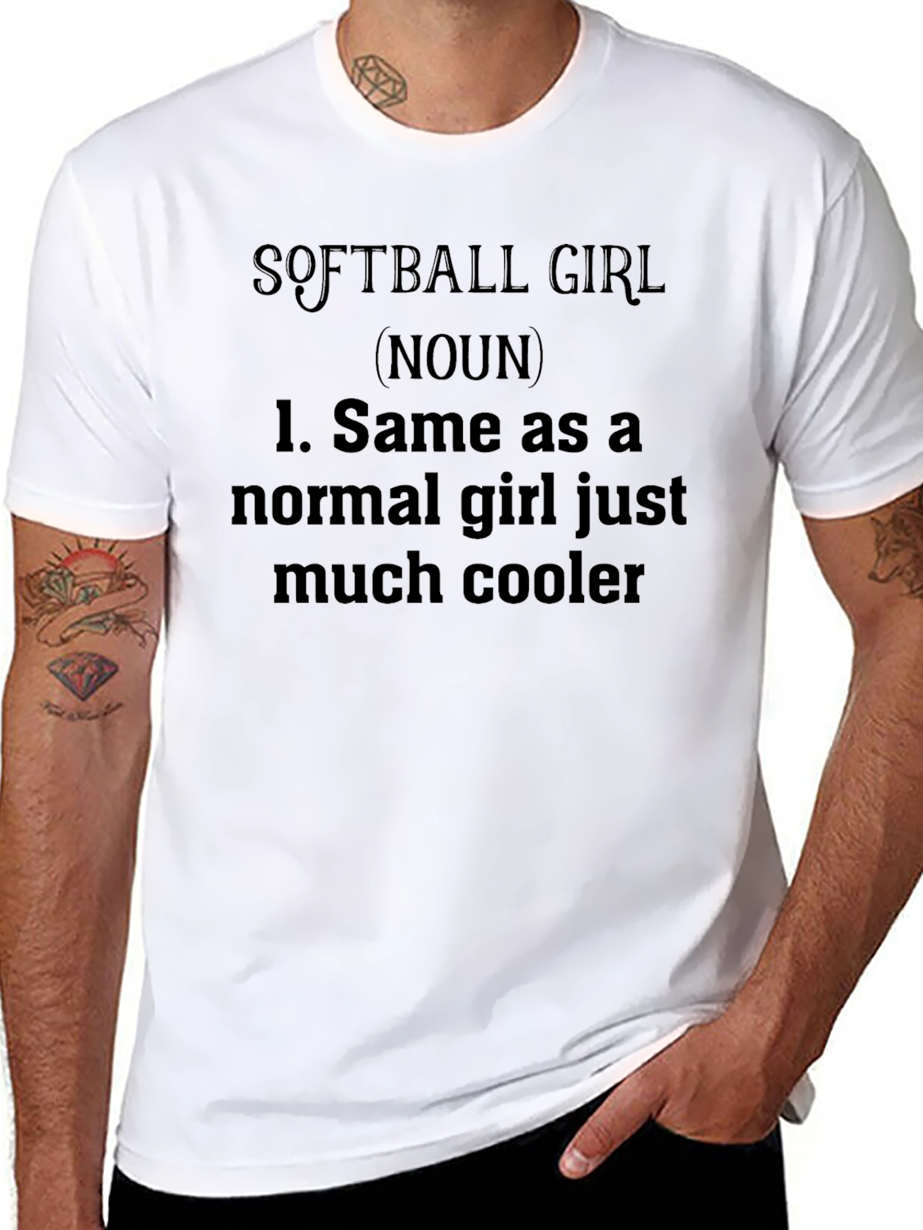 Softball Girl T-Shirt: Cool Definition Tee