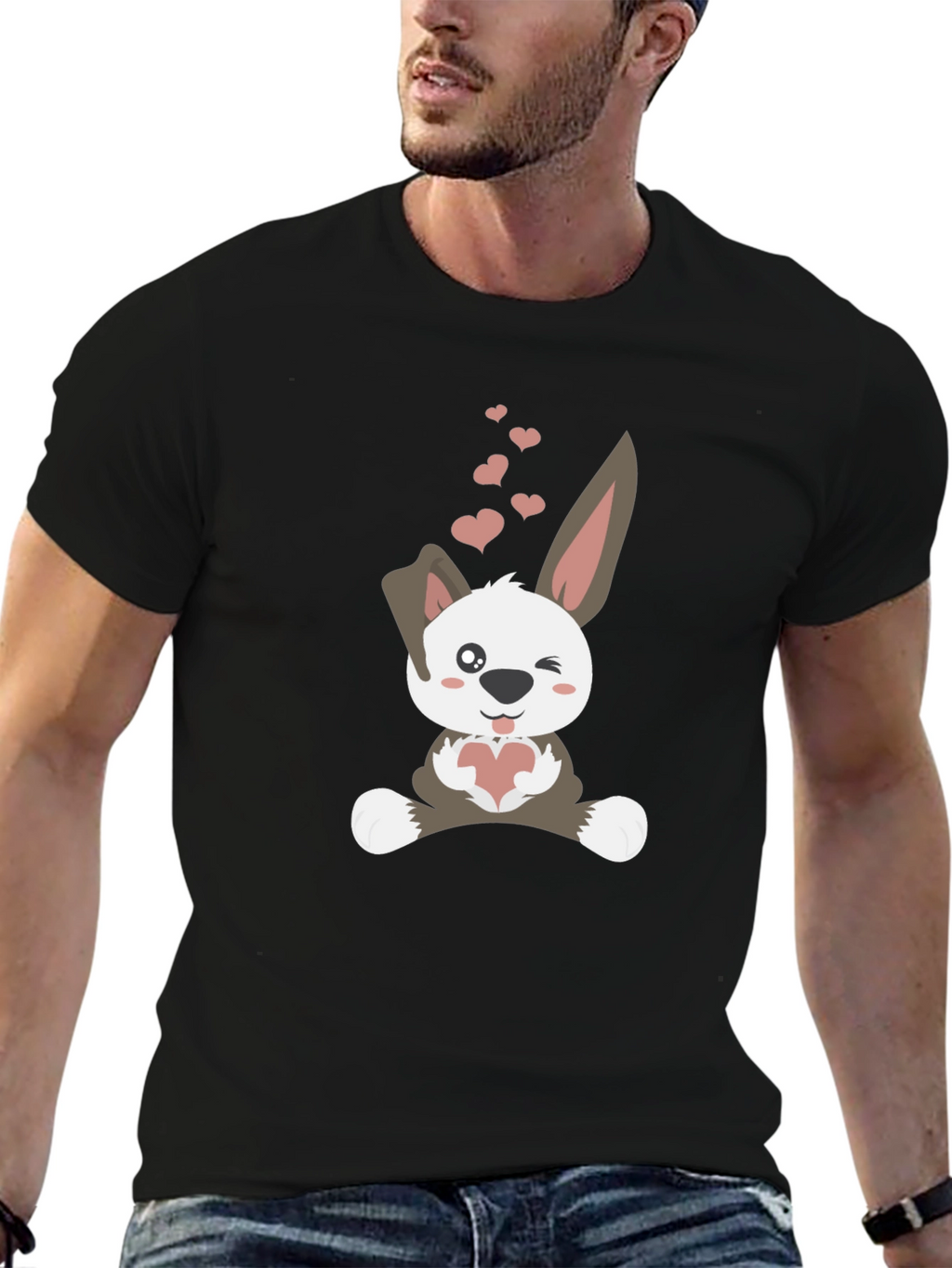 Cute Bunny Valentines Day T-Shirt