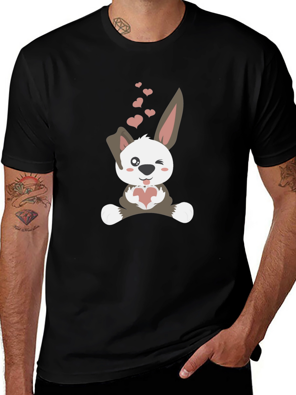 Cute Bunny Valentines Day T-Shirt
