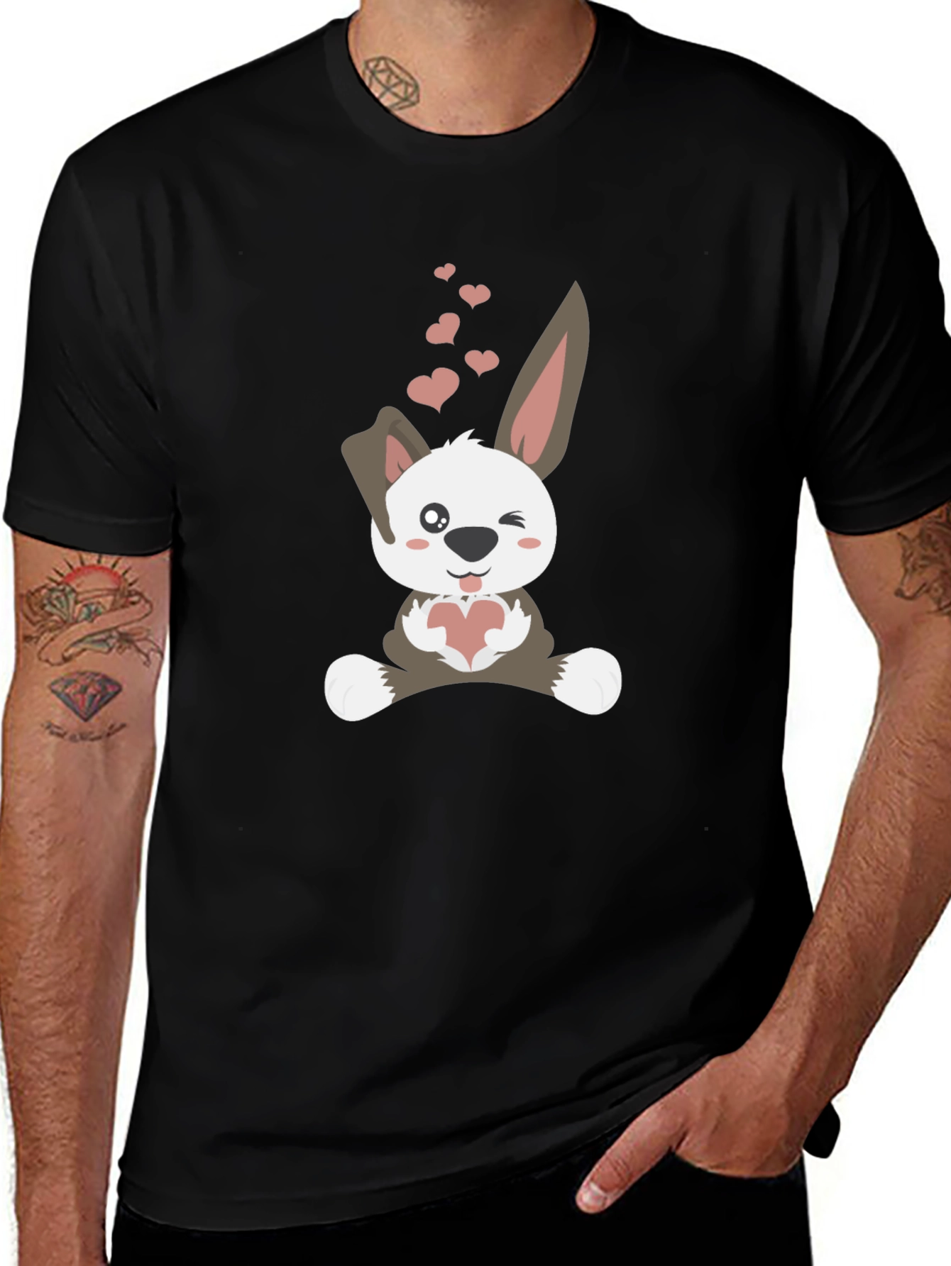 Cute Bunny Valentines Day T-Shirt