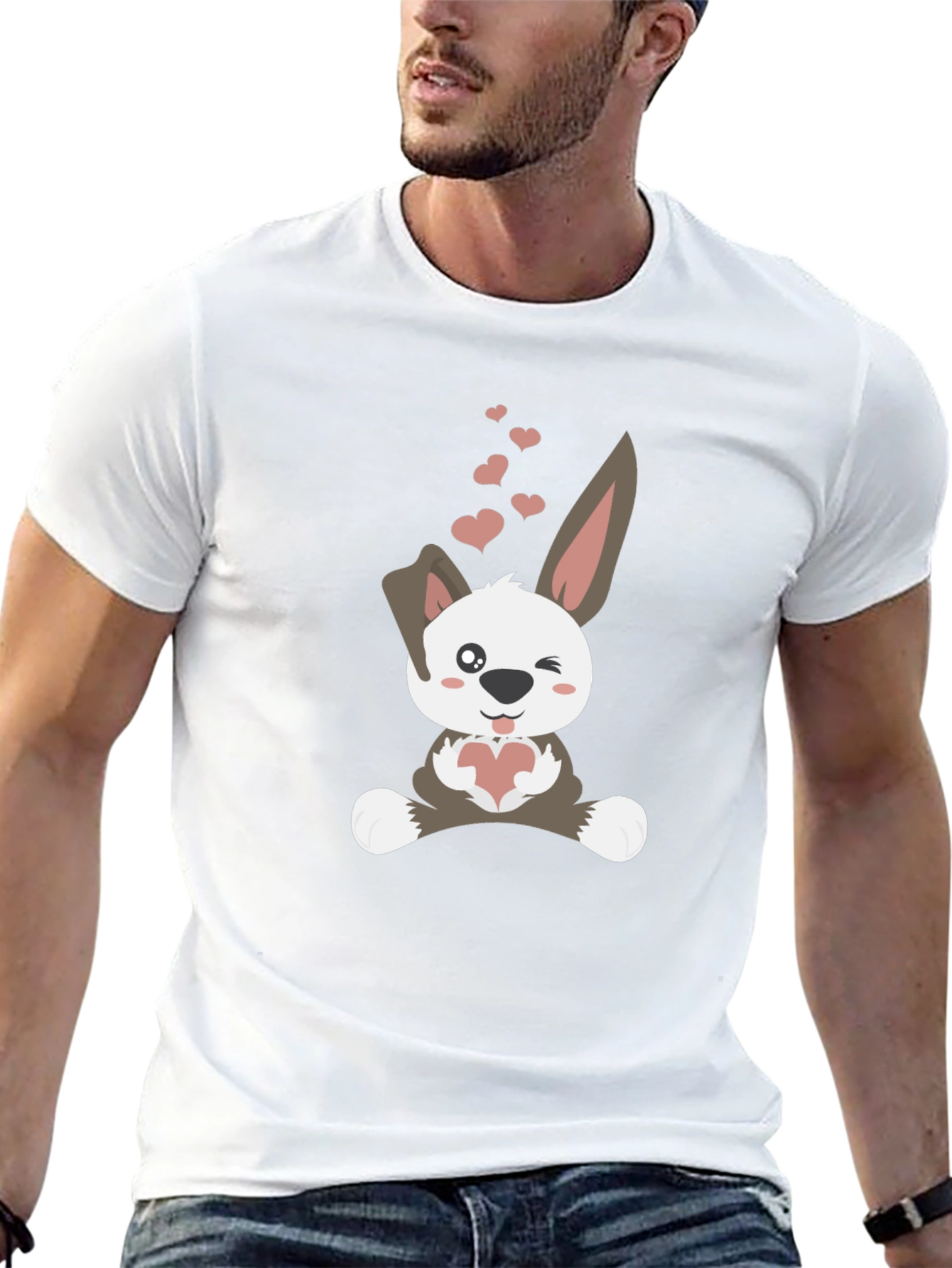 Cute Bunny Valentines Day T-Shirt