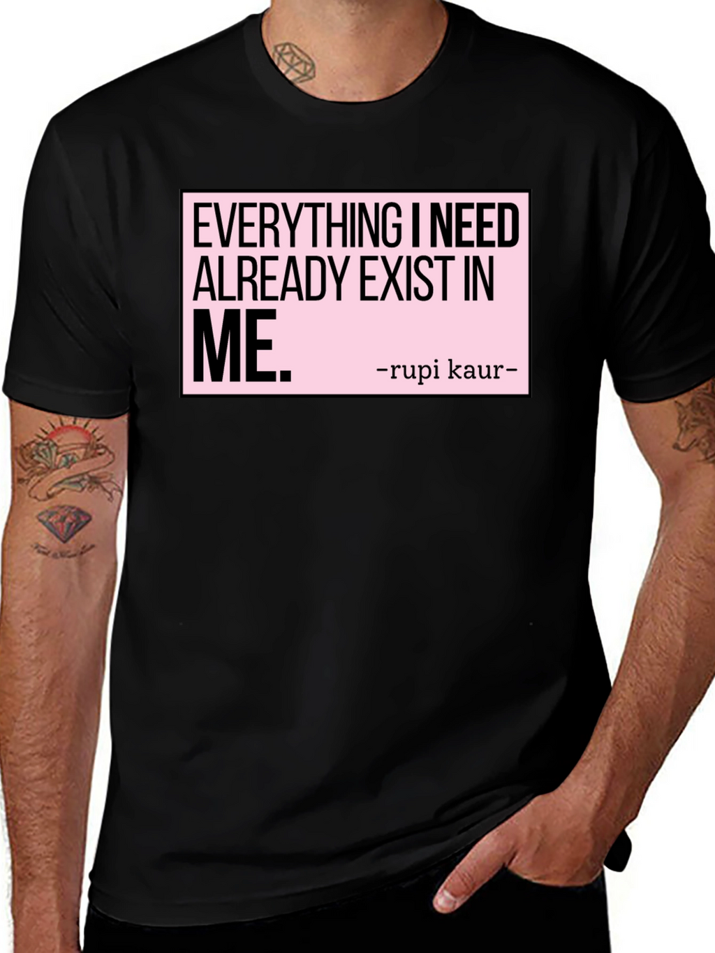 Inspirational Rupi Kaur Quote T-Shirt - Exist In Me