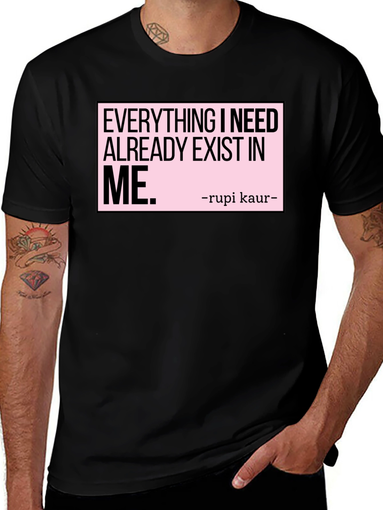Inspirational Rupi Kaur Quote T-Shirt - Exist In Me