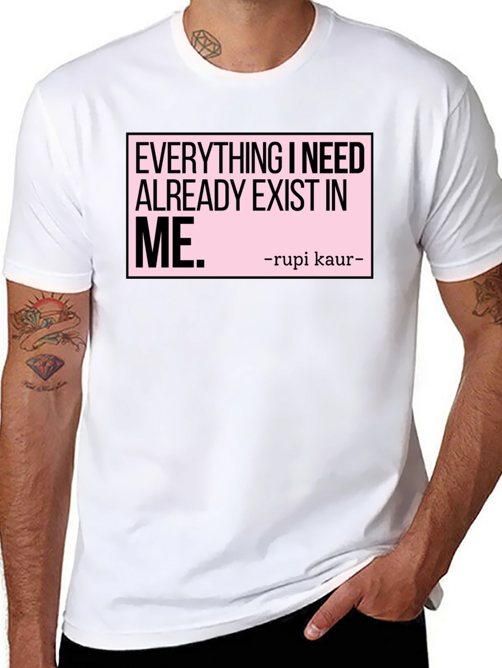 Inspirational Rupi Kaur Quote T-Shirt - Exist In Me