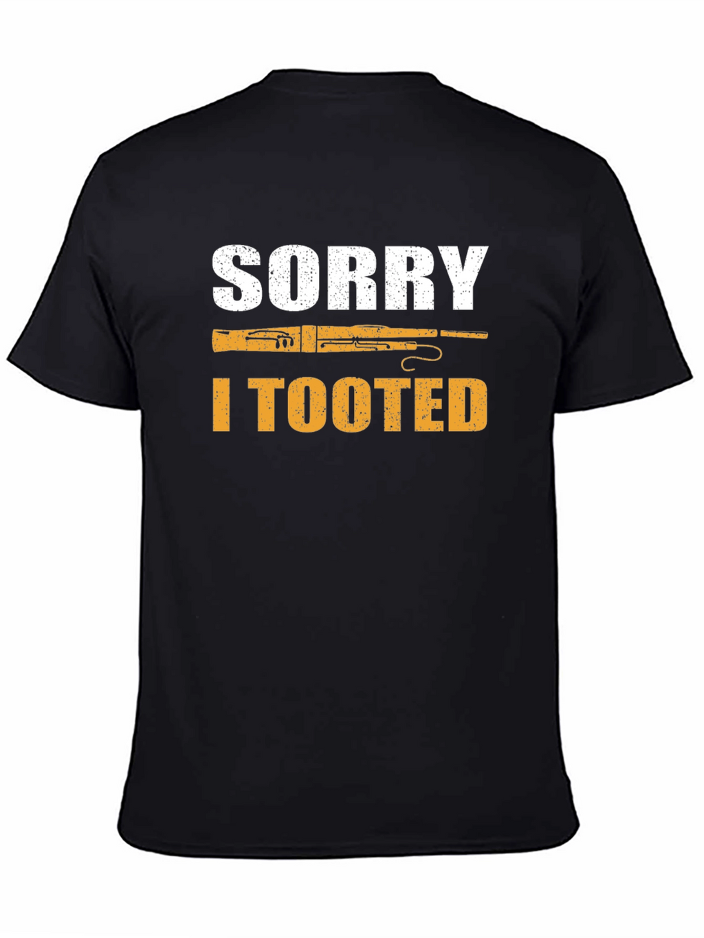 Sorry I Tooted Bassoon Player Black T-Shirt