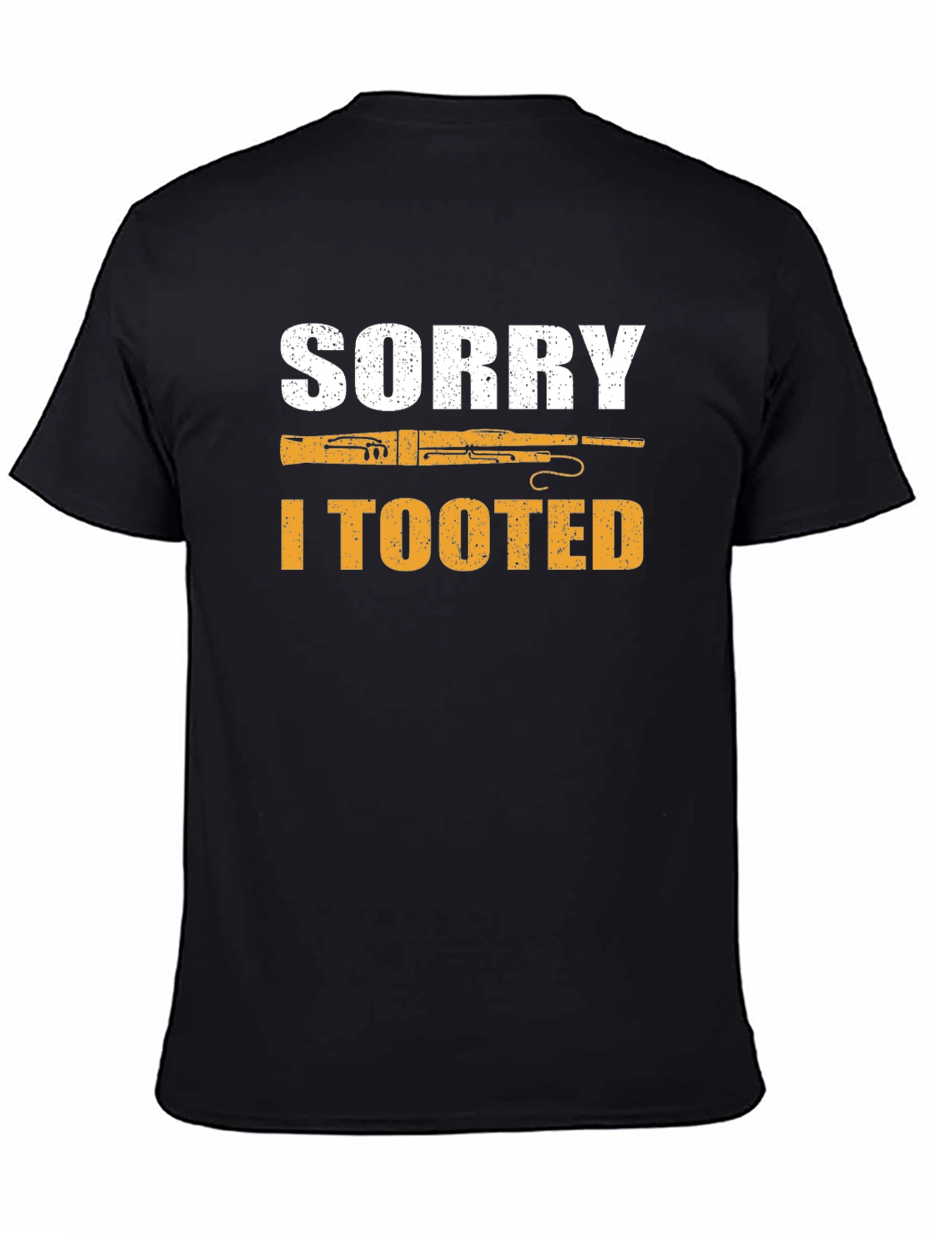 Sorry I Tooted Bassoon Player Black T-Shirt