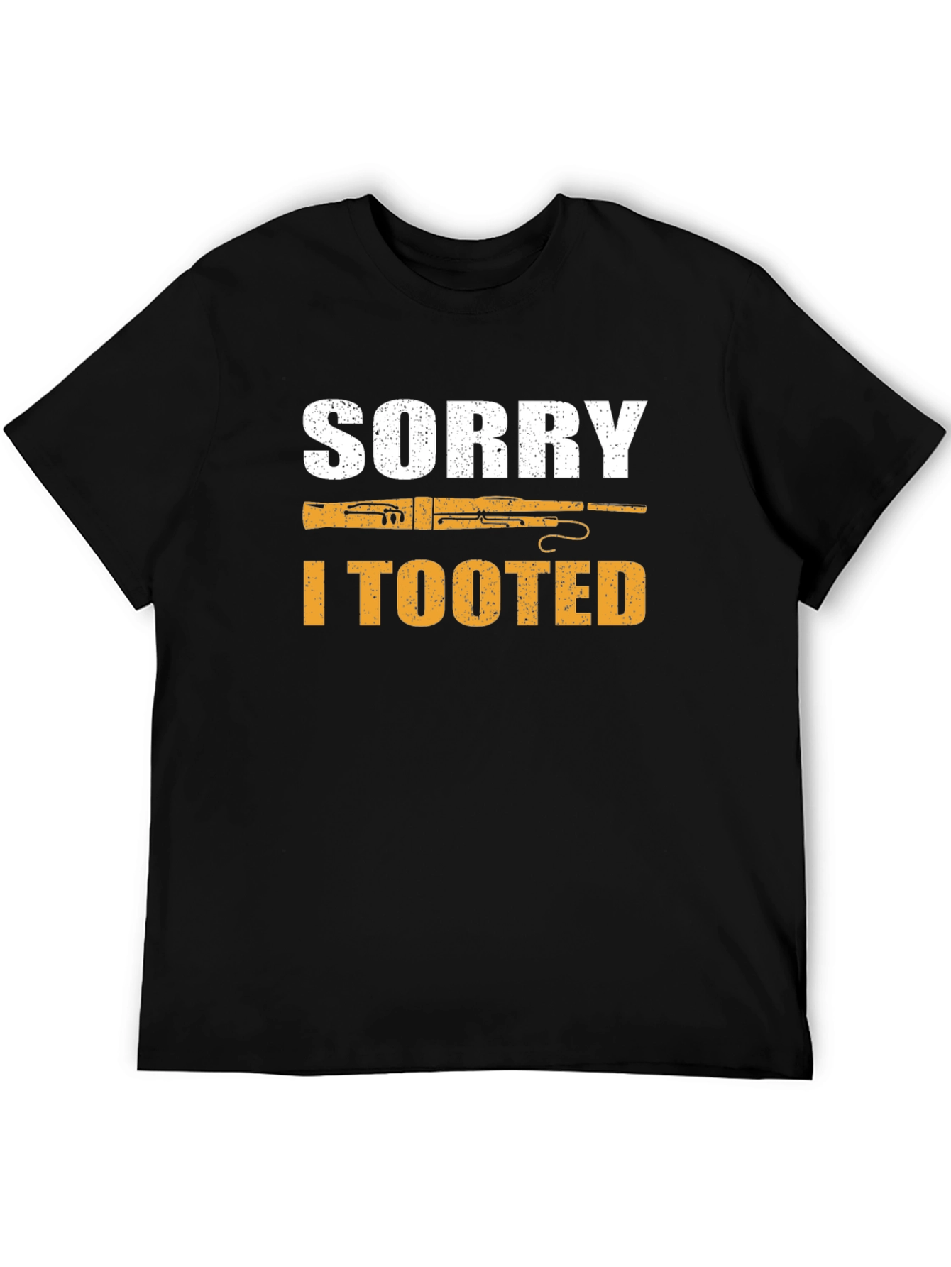 Sorry I Tooted Bassoon Player Black T-Shirt