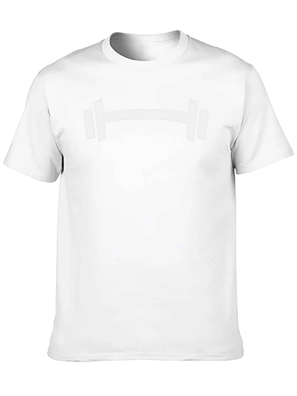 Gym Barbell Graphic Tee - Black Cotton