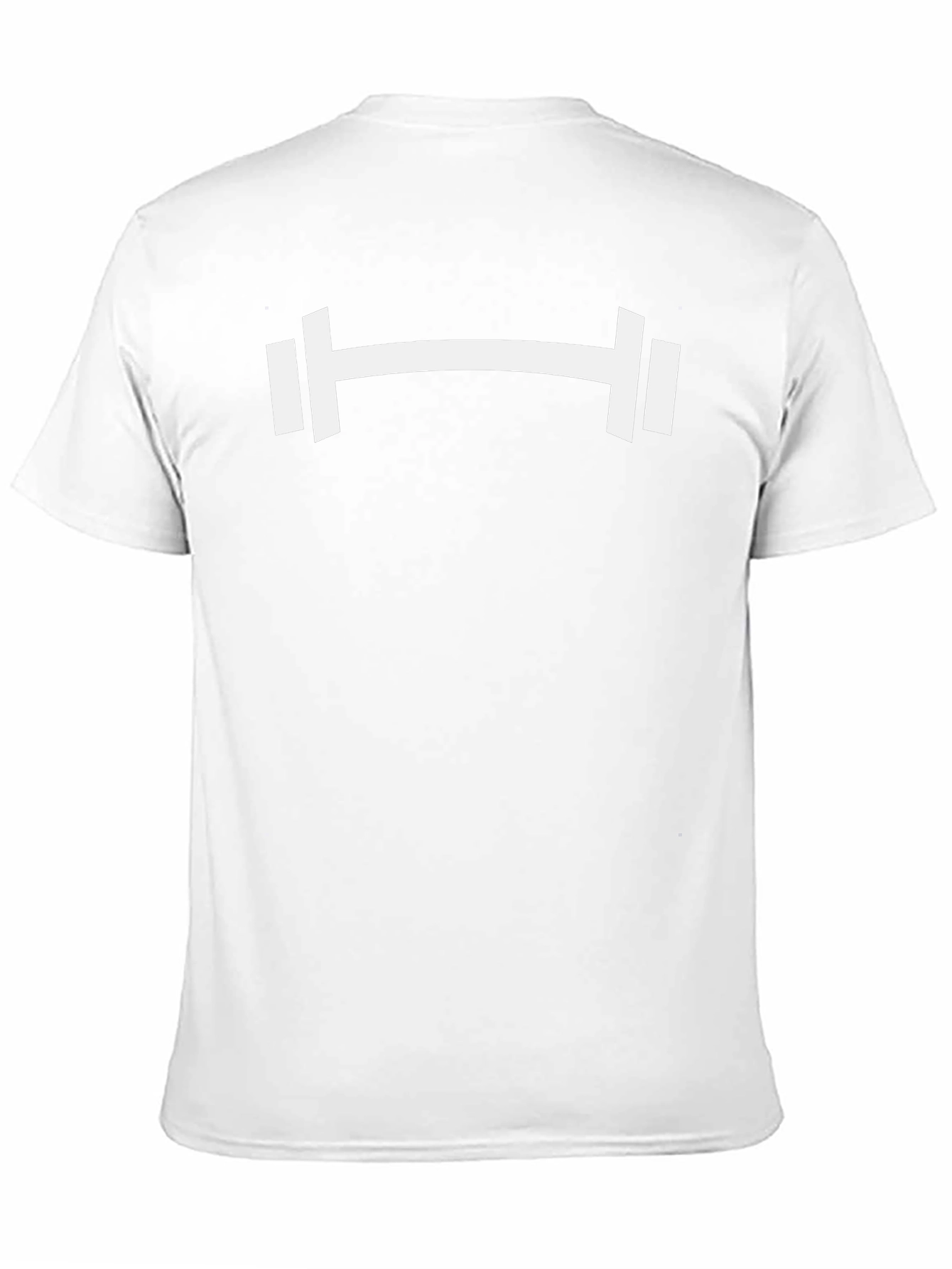 Gym Barbell Graphic Tee - Black Cotton