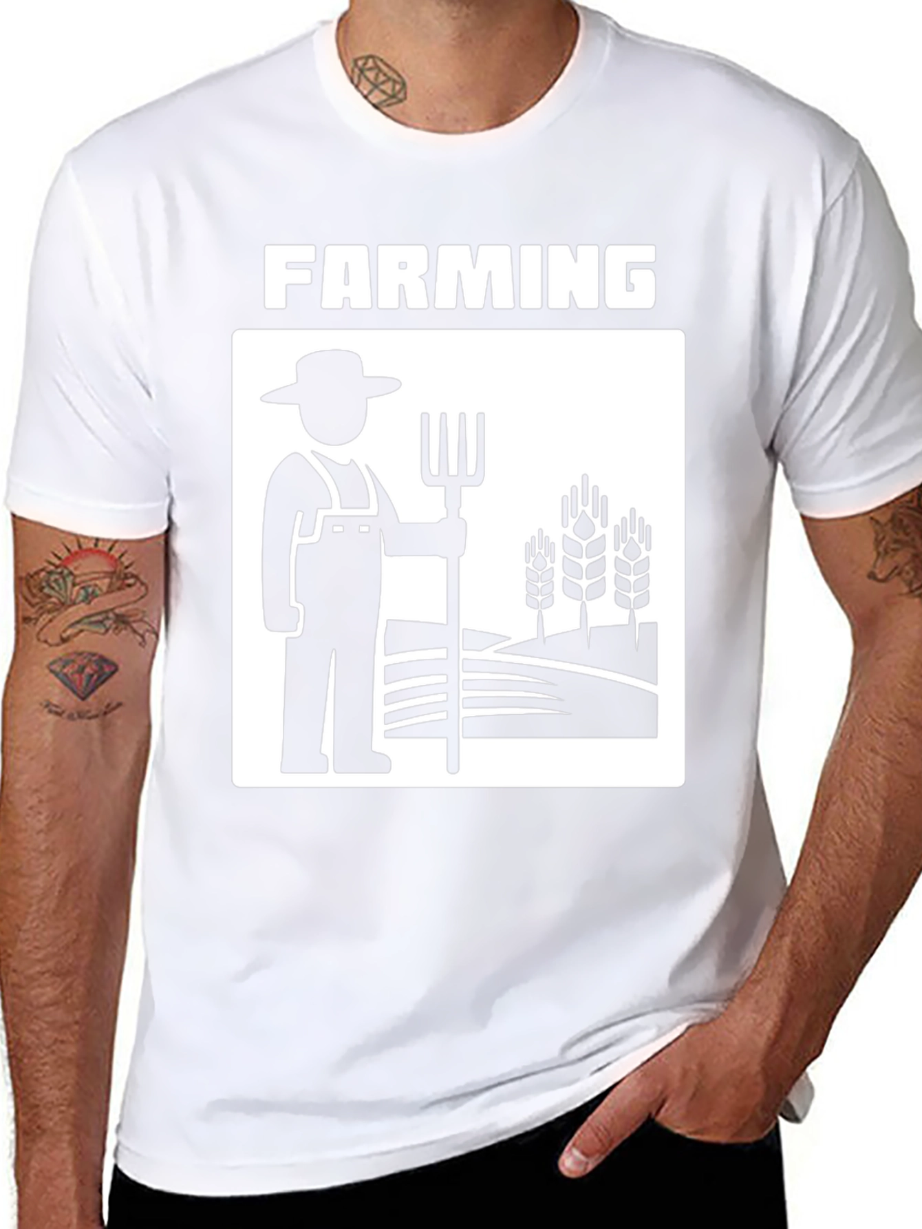 Farming Graphic Tee - Farmer Design T-Shirt
