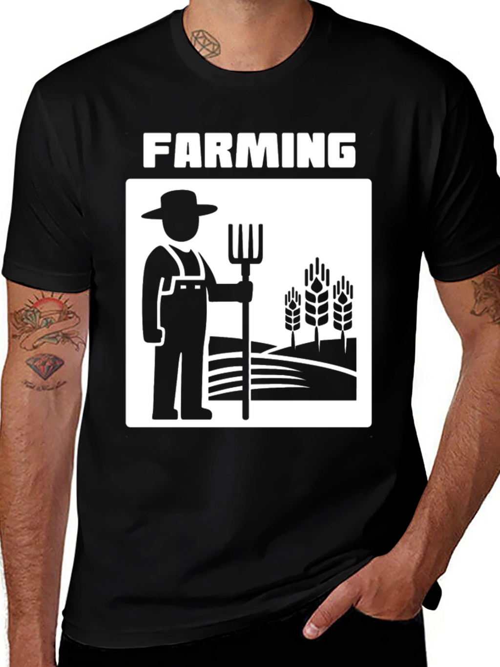 Farming Graphic Tee - Farmer Design T-Shirt