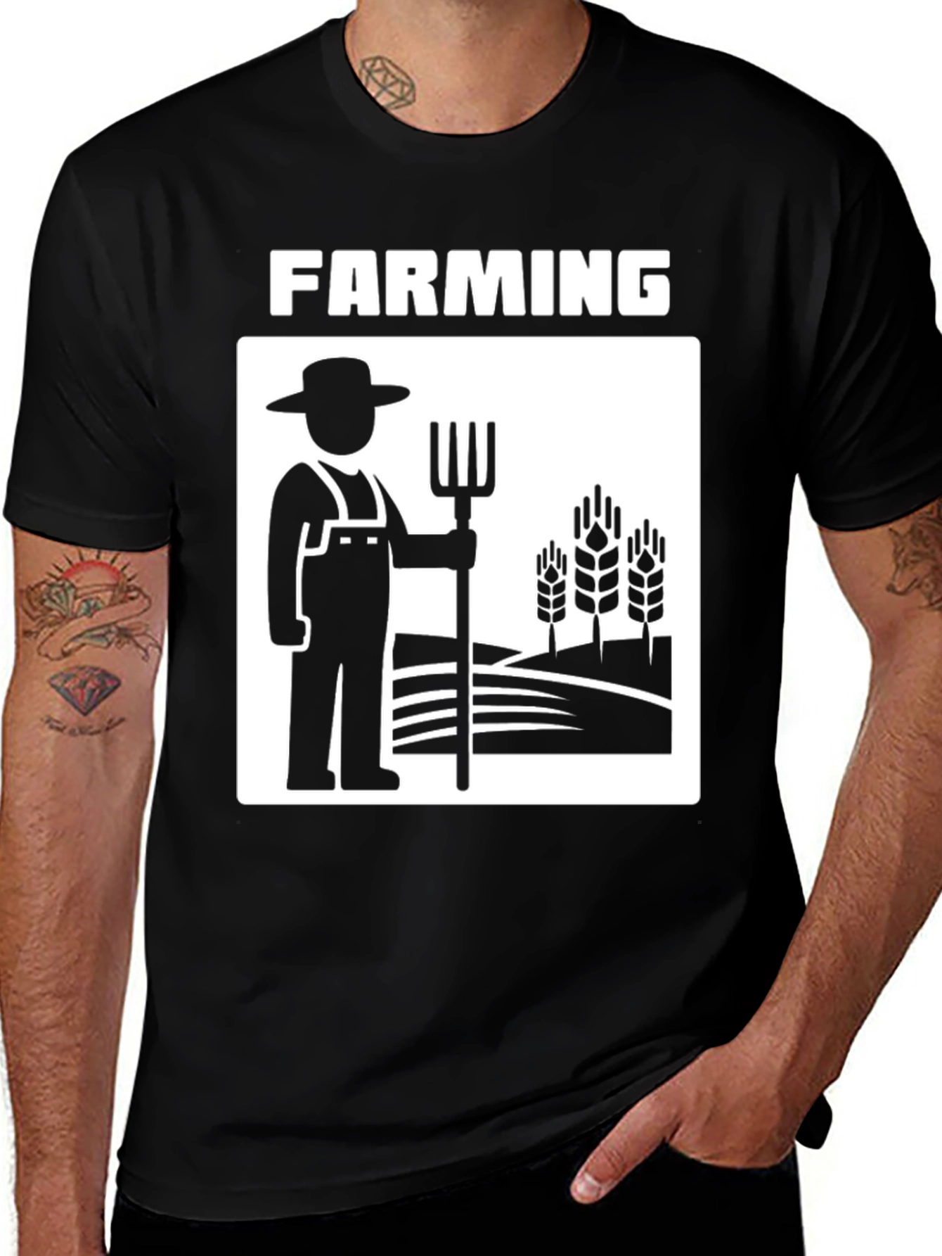 Farming Graphic Tee - Farmer Design T-Shirt