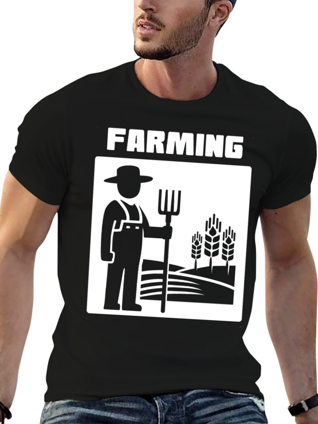 Farming Graphic Tee - Farmer Design T-Shirt