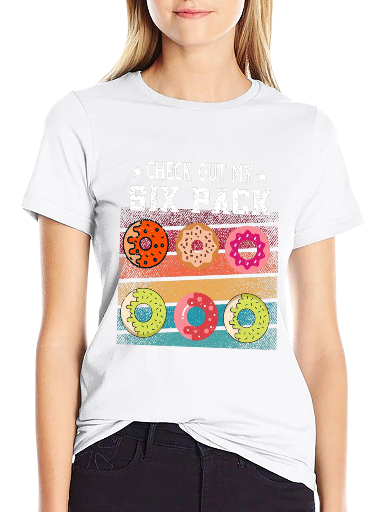 Check Out My Six Pack Donuts Graphic T-Shirt