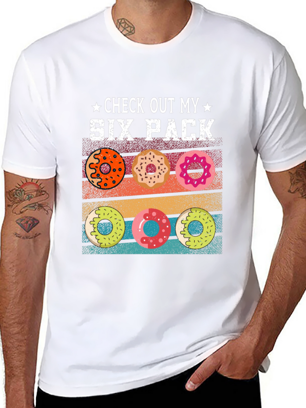 Check Out My Six Pack Donuts Graphic T-Shirt