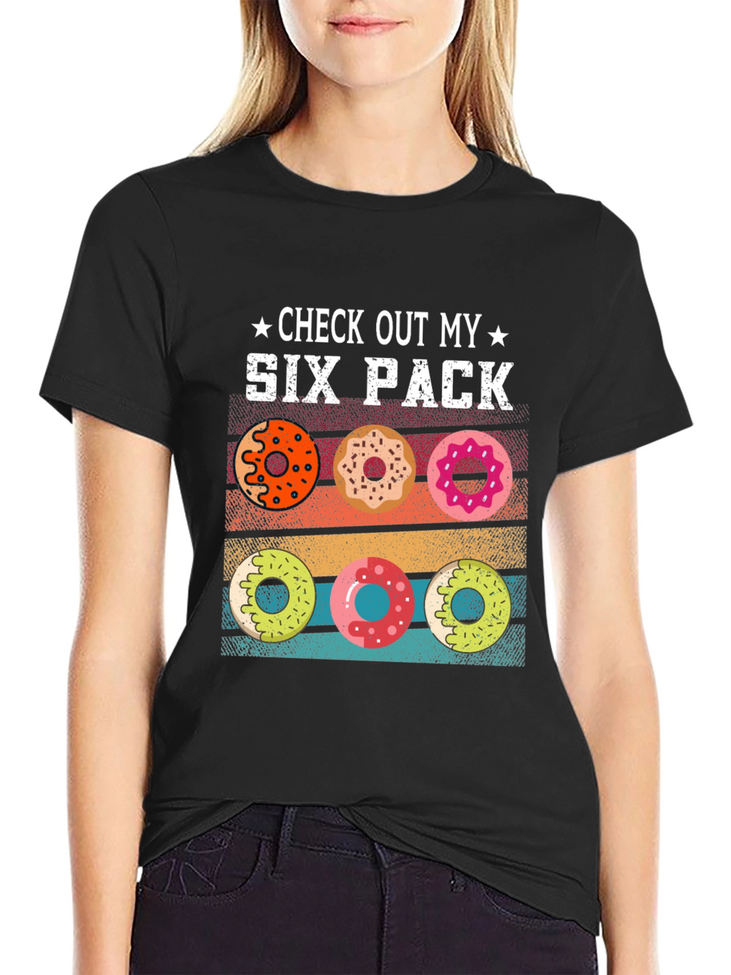 Check Out My Six Pack Donuts Graphic T-Shirt