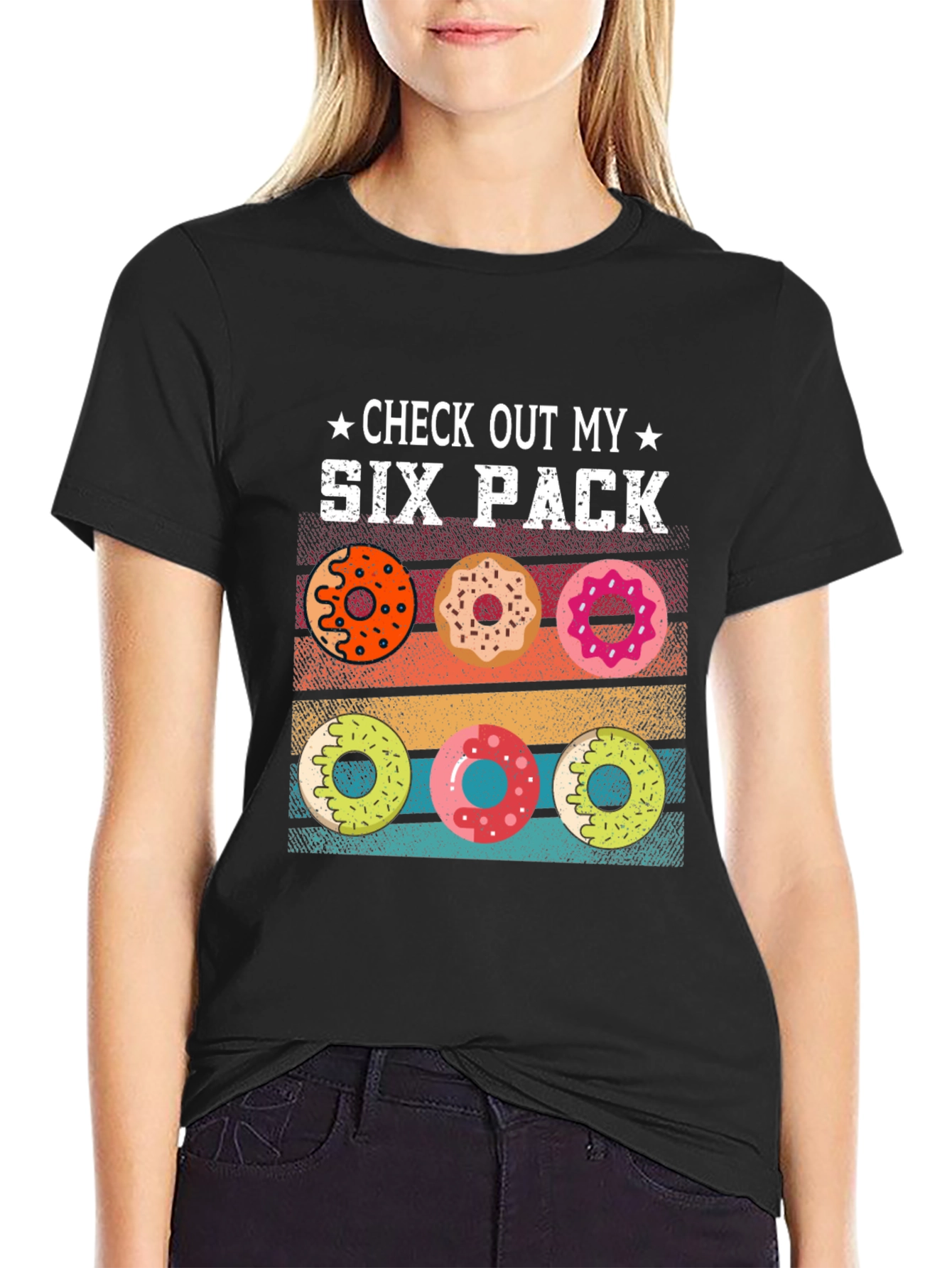 Check Out My Six Pack Donuts Graphic T-Shirt