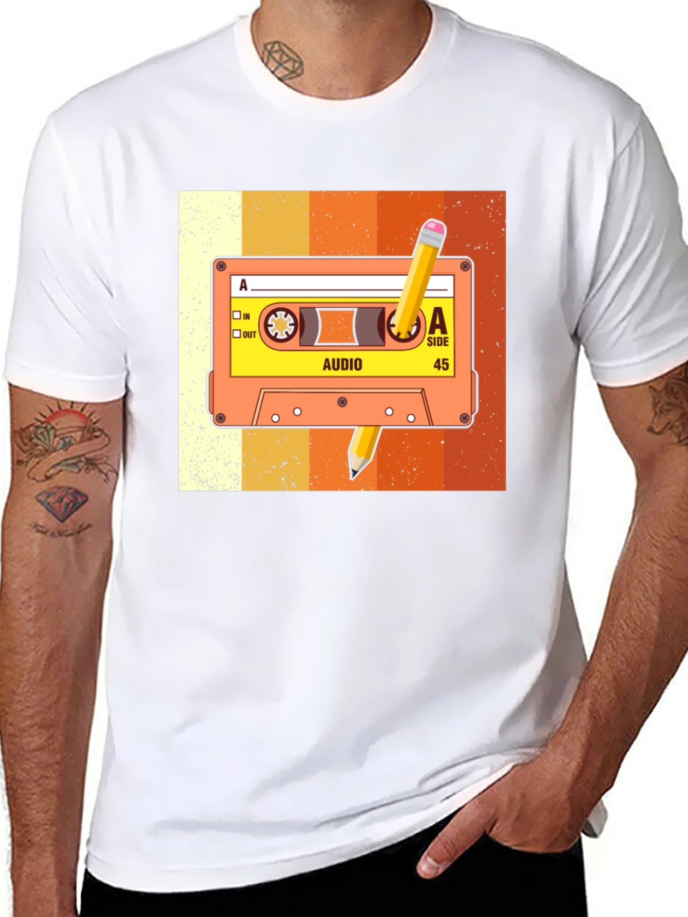 Retro Cassette Tape Graphic Tee - Music Lover T-Shirt