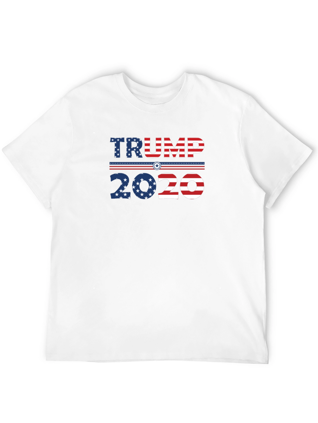 Trump 2020 Graphic Print Crew Neck T-Shirt