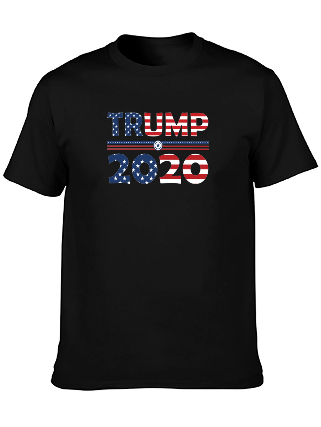 Trump 2020 Graphic Print Crew Neck T-Shirt