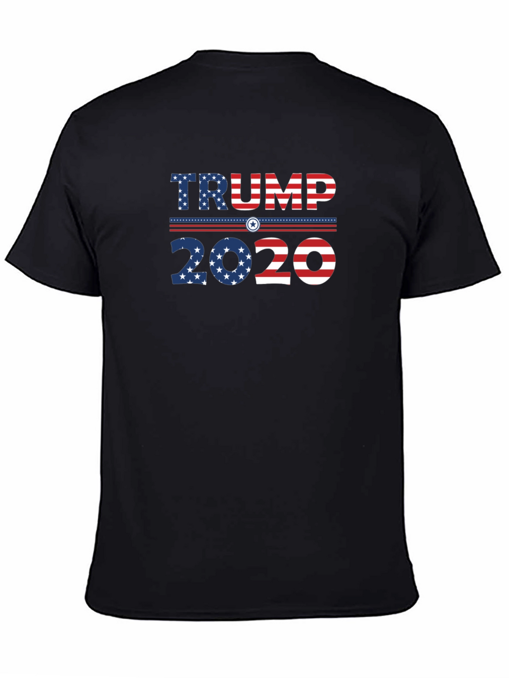 Trump 2020 Graphic Print Crew Neck T-Shirt