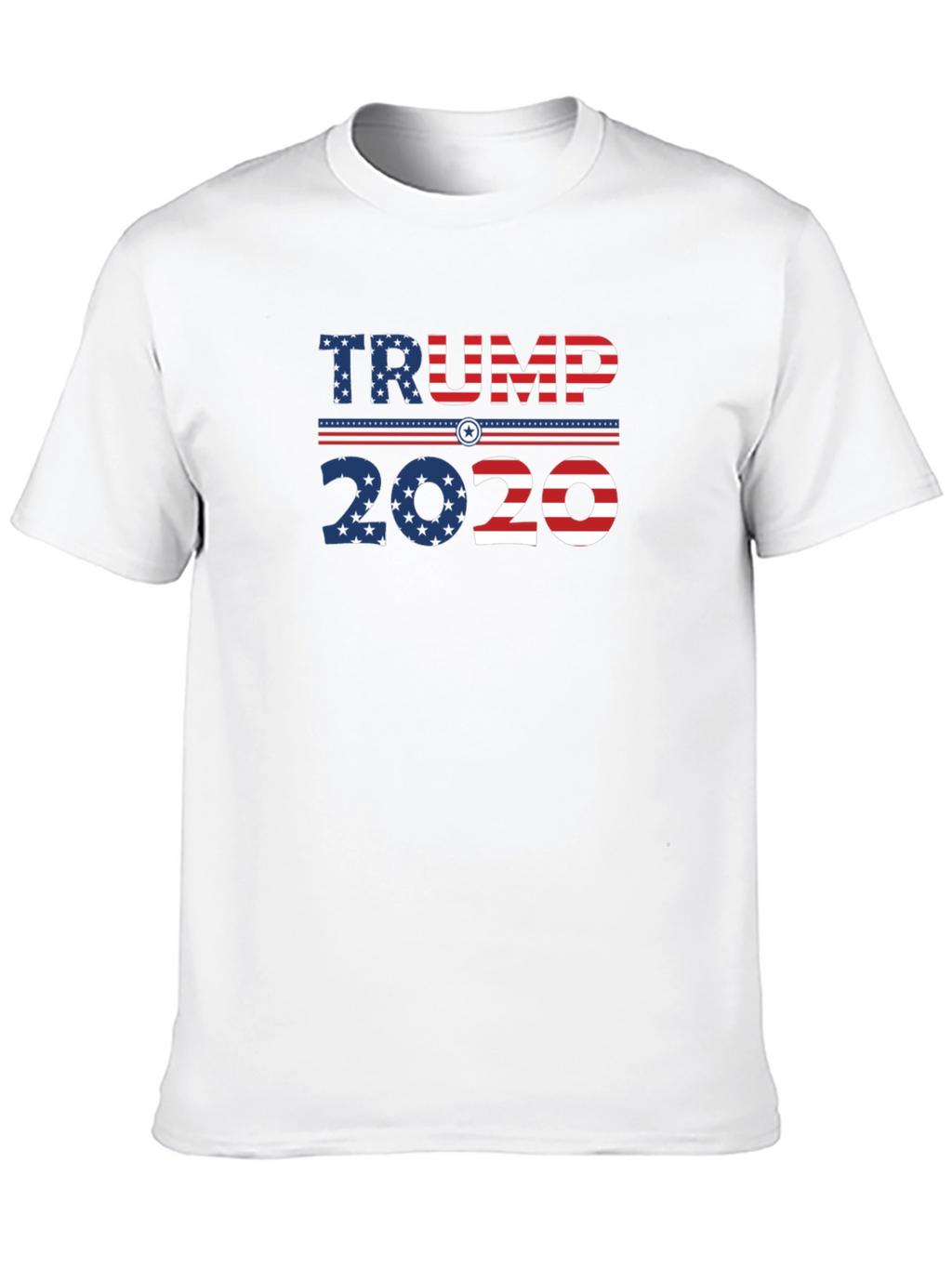 Trump 2020 Graphic Print Crew Neck T-Shirt
