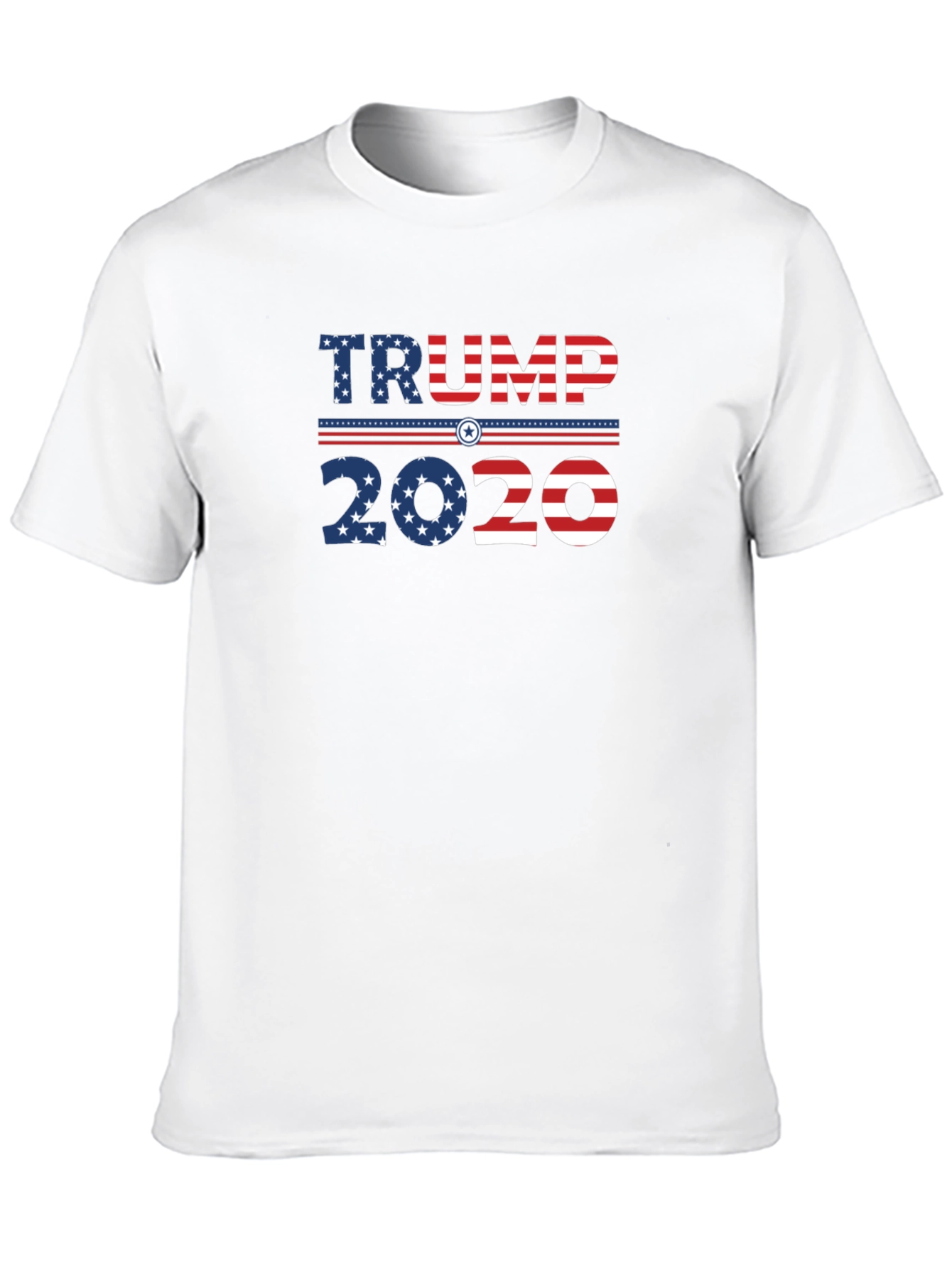 Trump 2020 Graphic Print Crew Neck T-Shirt
