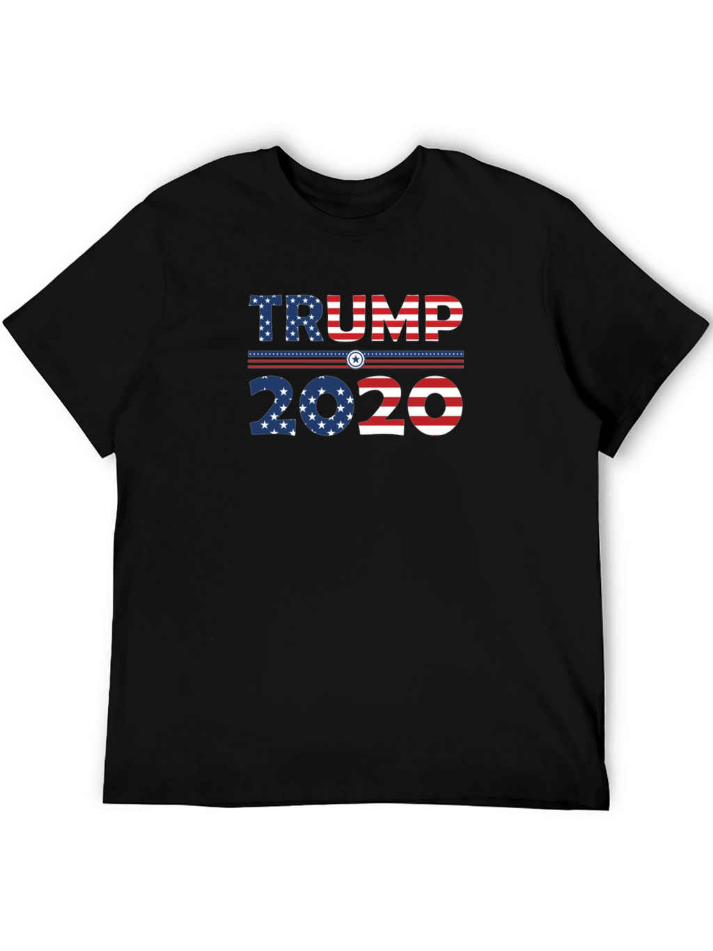 Trump 2020 Graphic Print Crew Neck T-Shirt