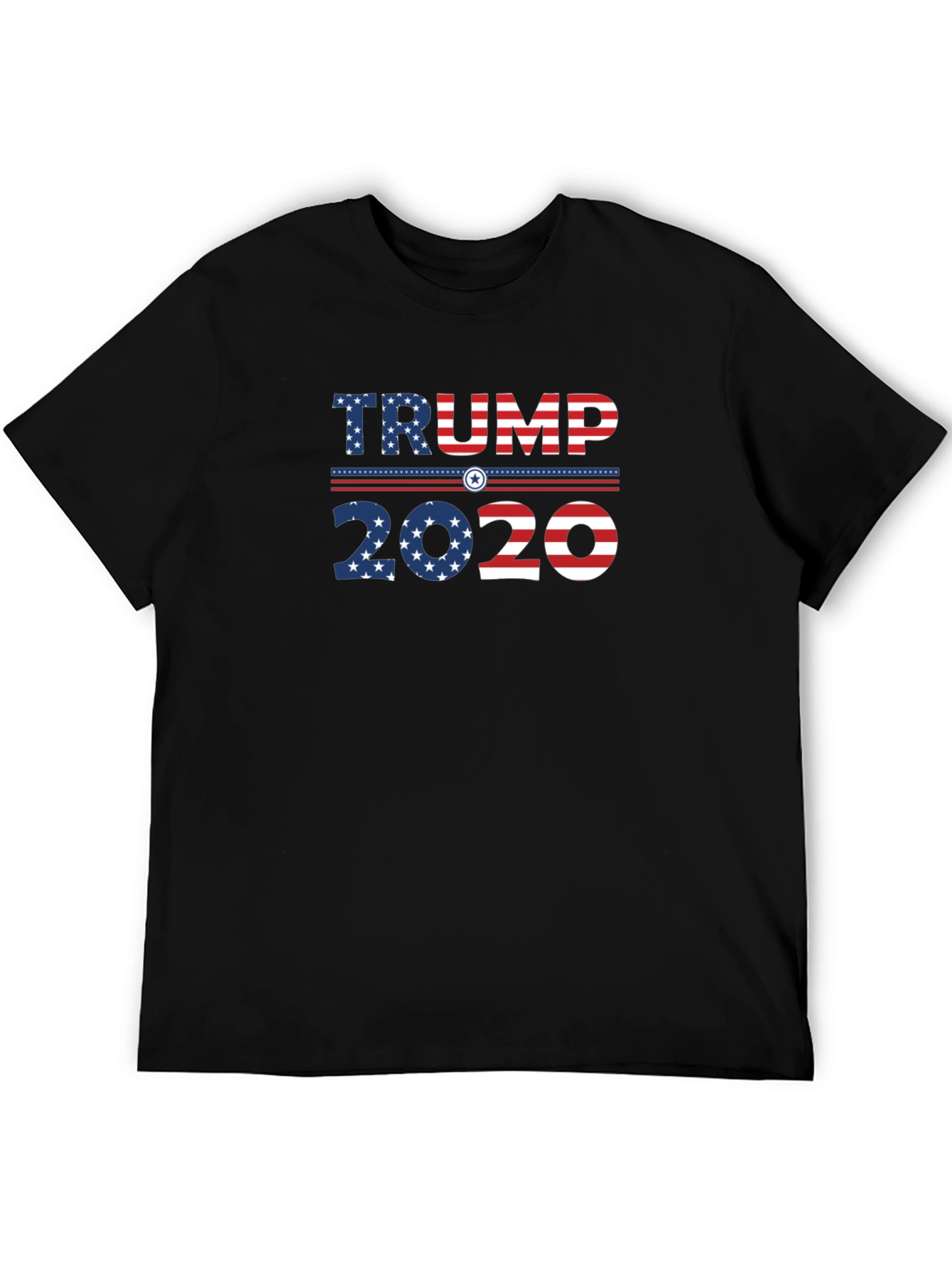 Trump 2020 Graphic Print Crew Neck T-Shirt