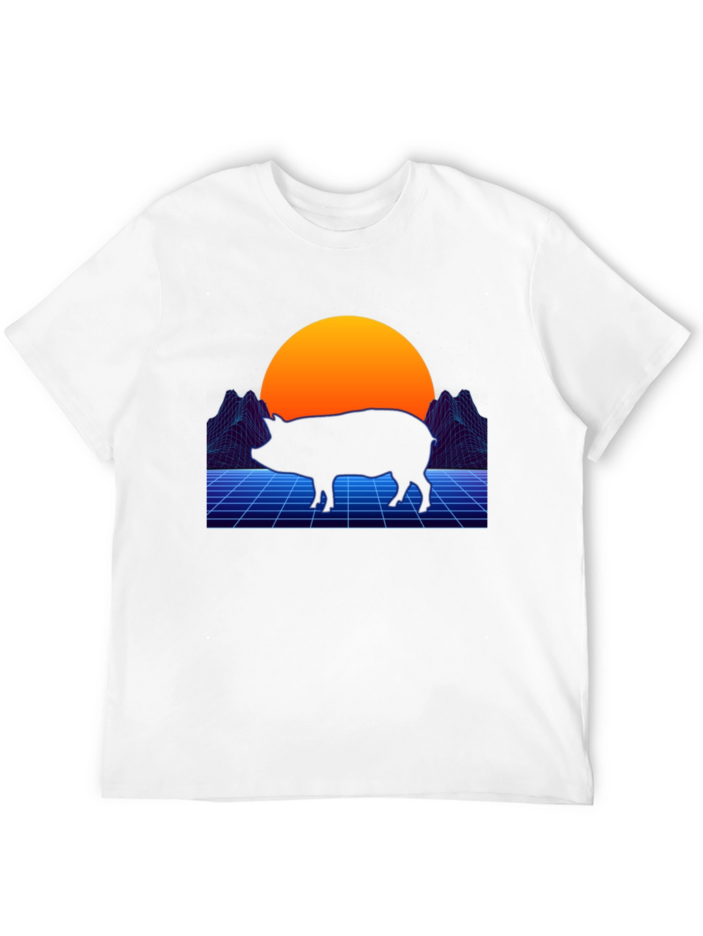 Retro Pig T-Shirt - Vaporwave Graphic Tee