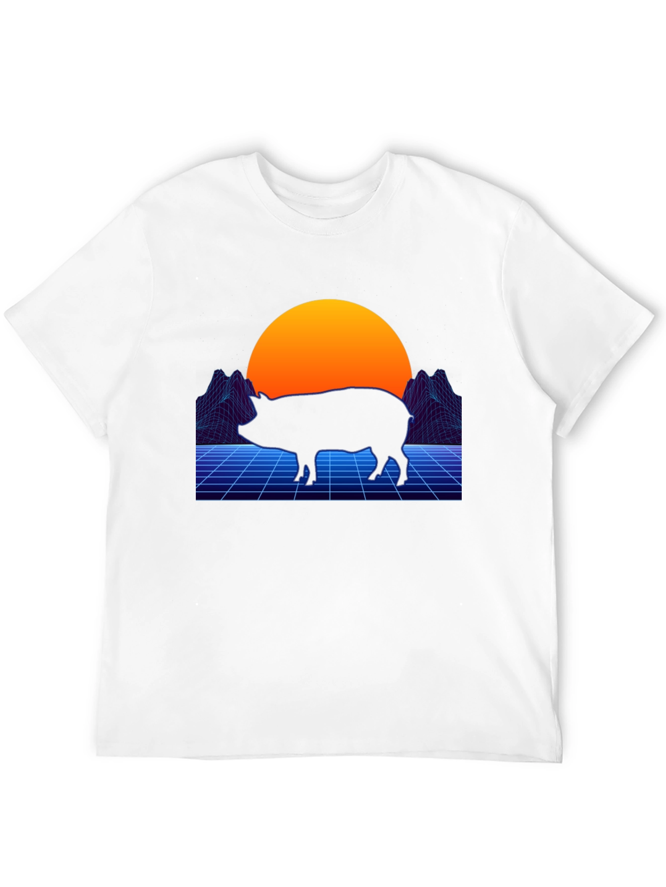 Retro Pig T-Shirt - Vaporwave Graphic Tee