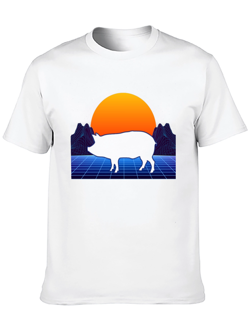 Retro Pig T-Shirt - Vaporwave Graphic Tee