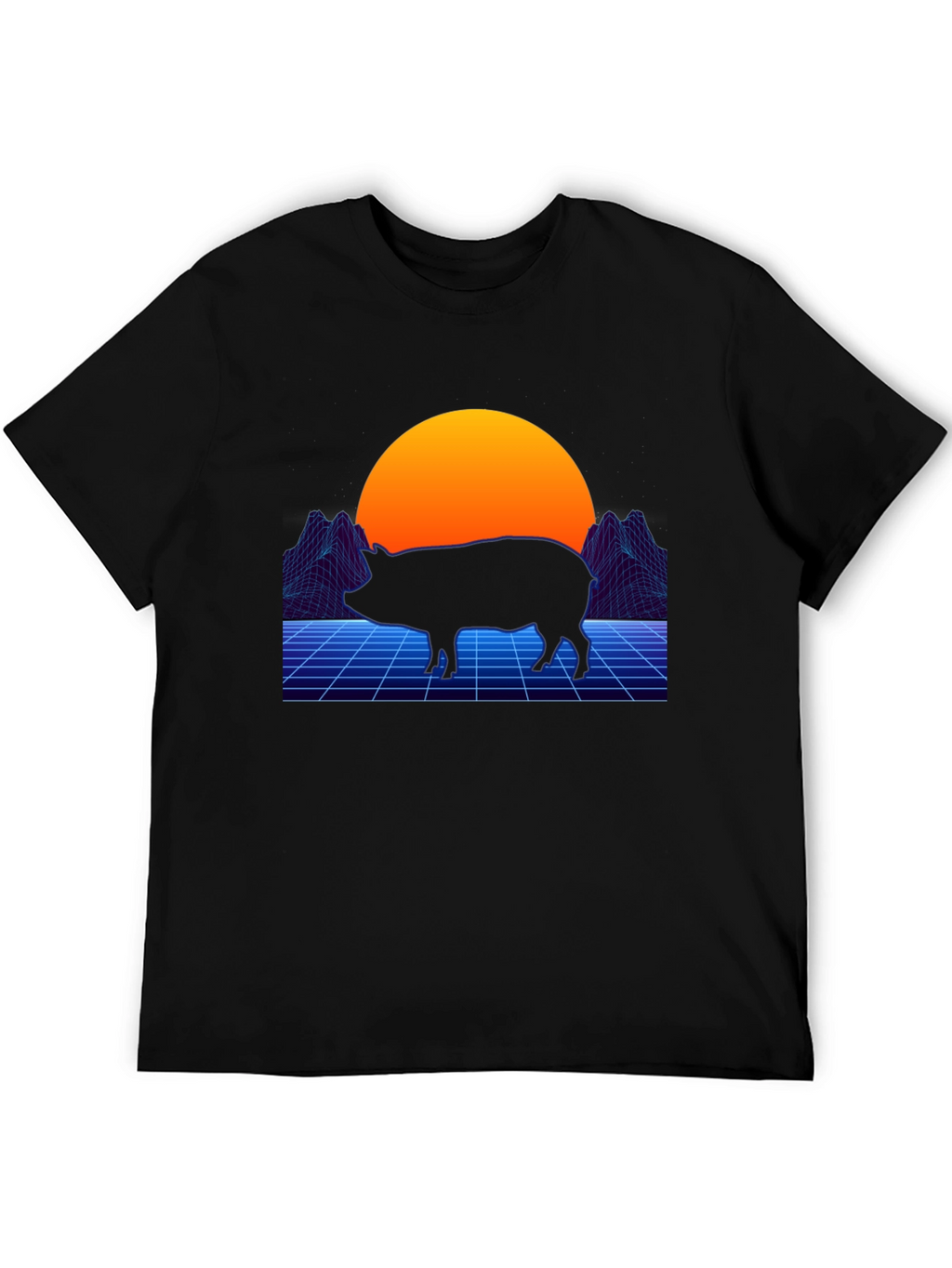 Retro Pig T-Shirt - Vaporwave Graphic Tee