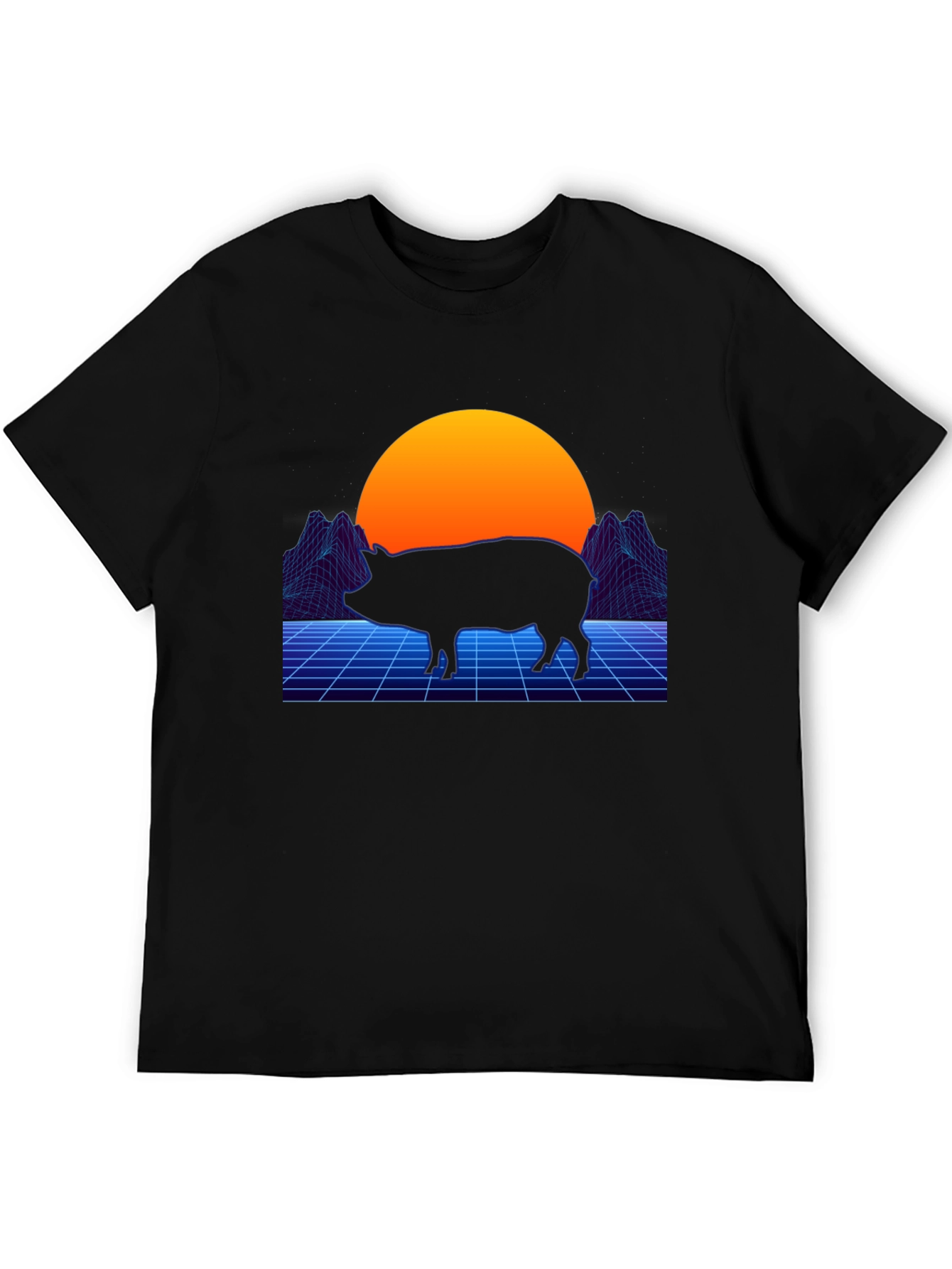 Retro Pig T-Shirt - Vaporwave Graphic Tee