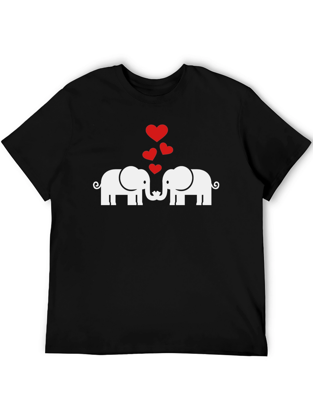 Elephant Love Graphic T-Shirt - Soft Cotton Blend