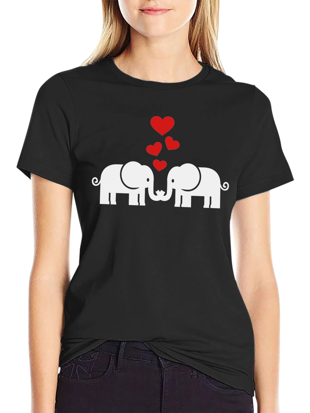 Elephant Love Graphic T-Shirt - Soft Cotton Blend
