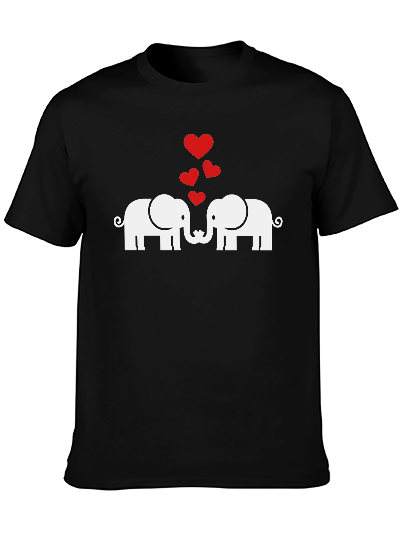 Elephant Love Graphic T-Shirt - Soft Cotton Blend
