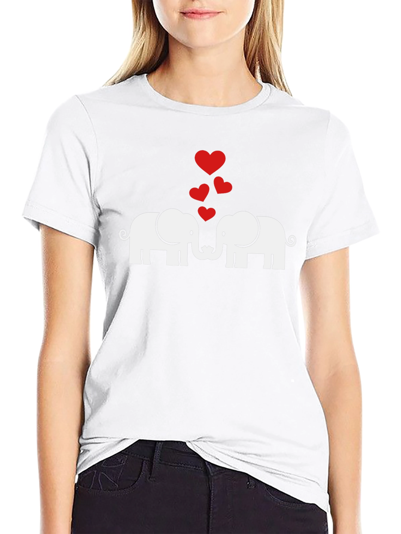Elephant Love Graphic T-Shirt - Soft Cotton Blend