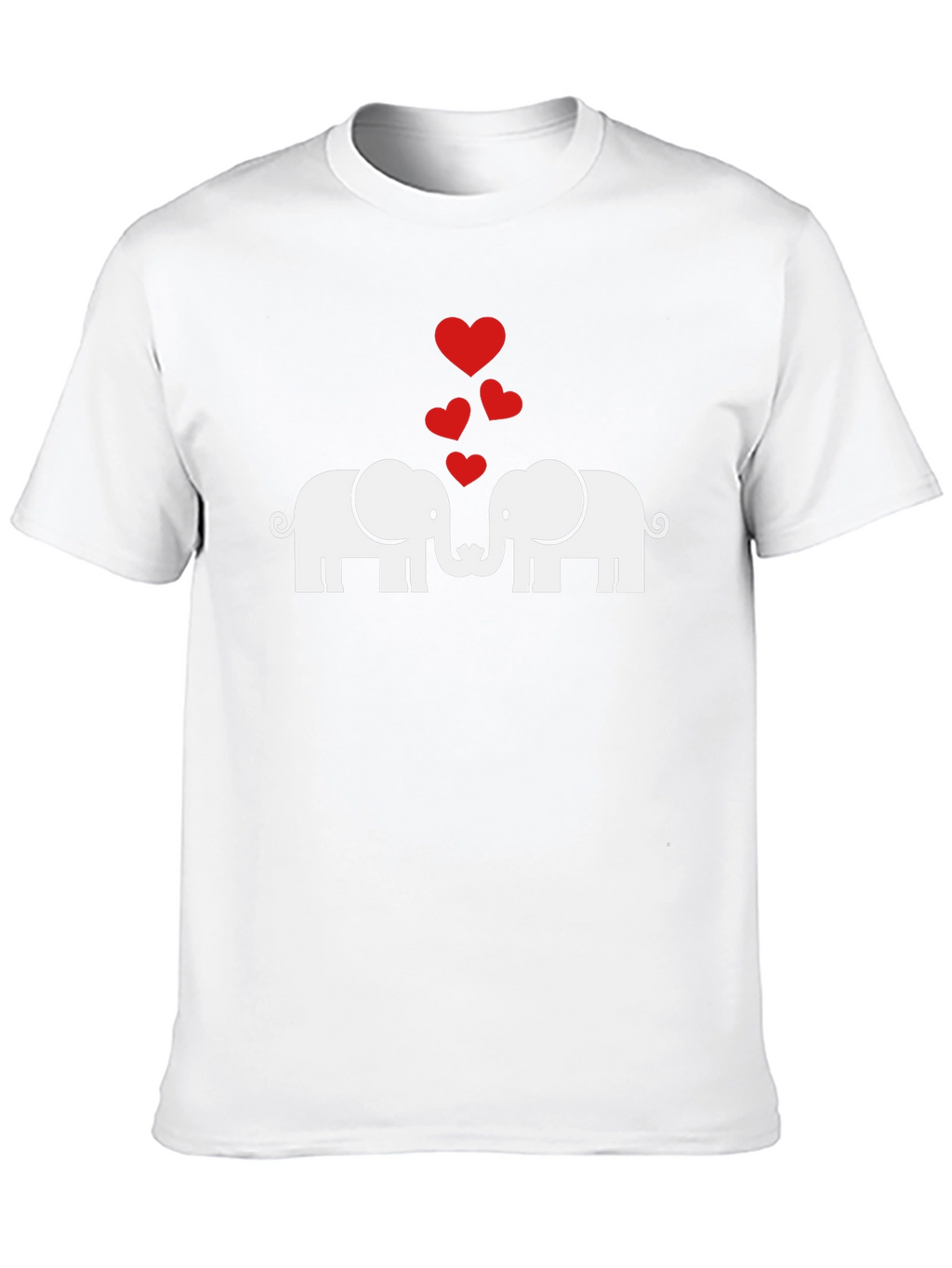 Elephant Love Graphic T-Shirt - Soft Cotton Blend