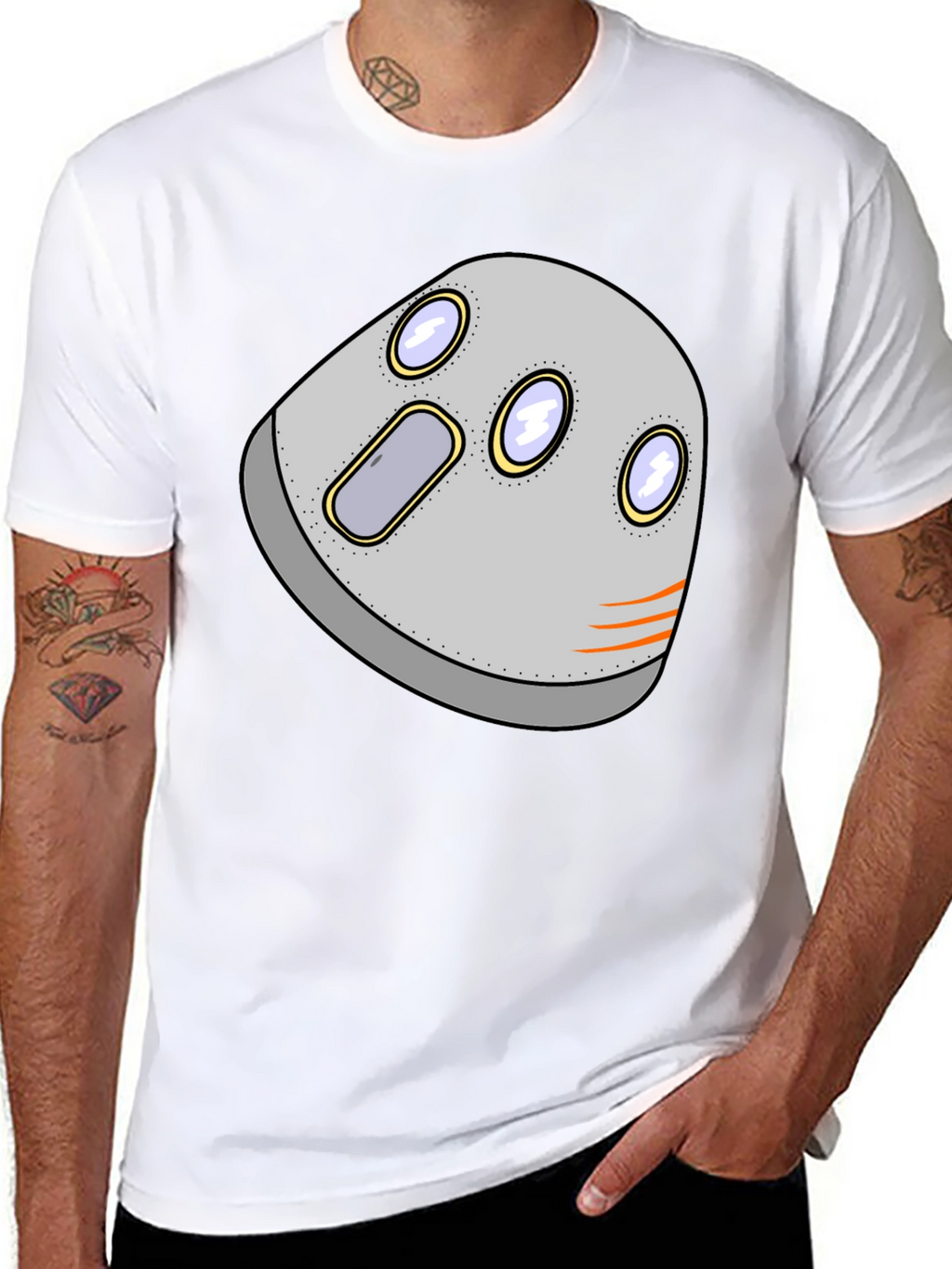Retro Space Capsule Graphic Tee
