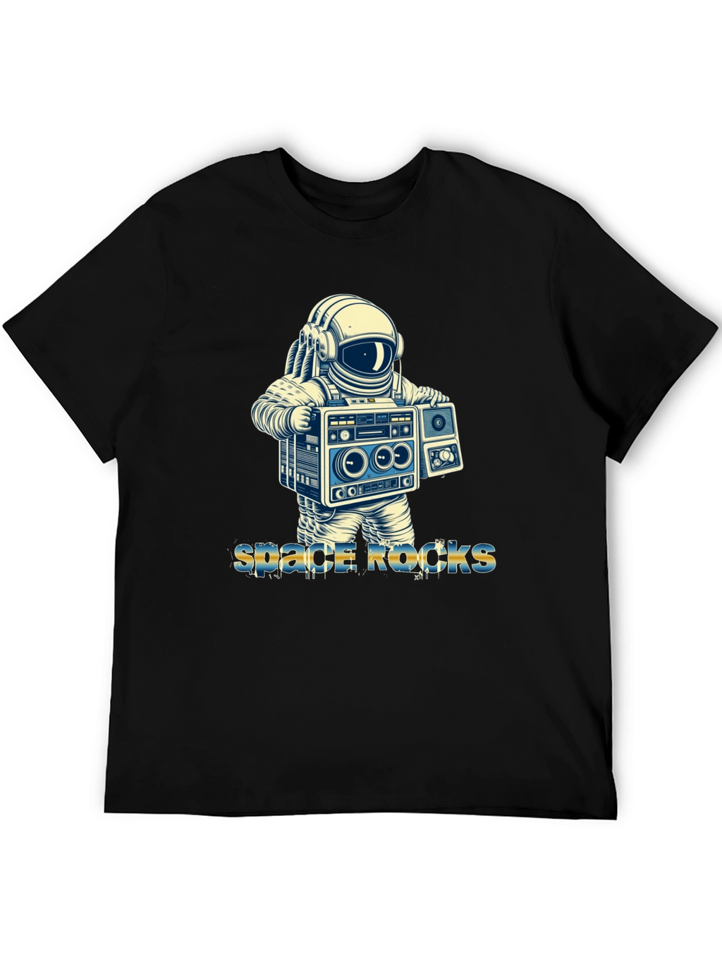 Space Rocks T-Shirt - Astronaut Boombox Design
