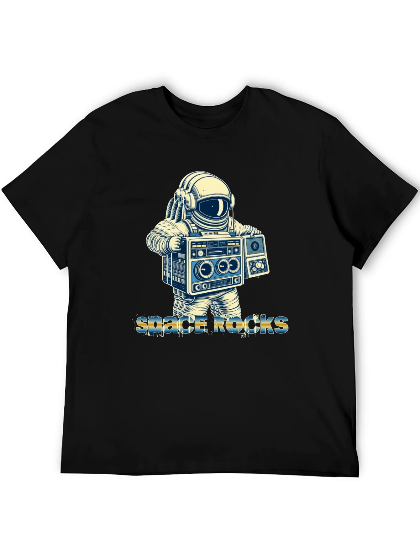 Space Rocks T-Shirt - Astronaut Boombox Design
