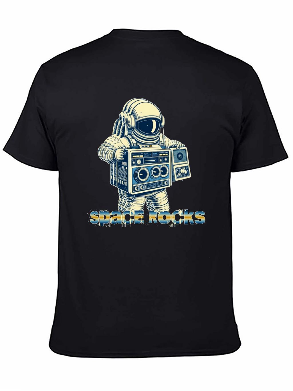Space Rocks T-Shirt - Astronaut Boombox Design