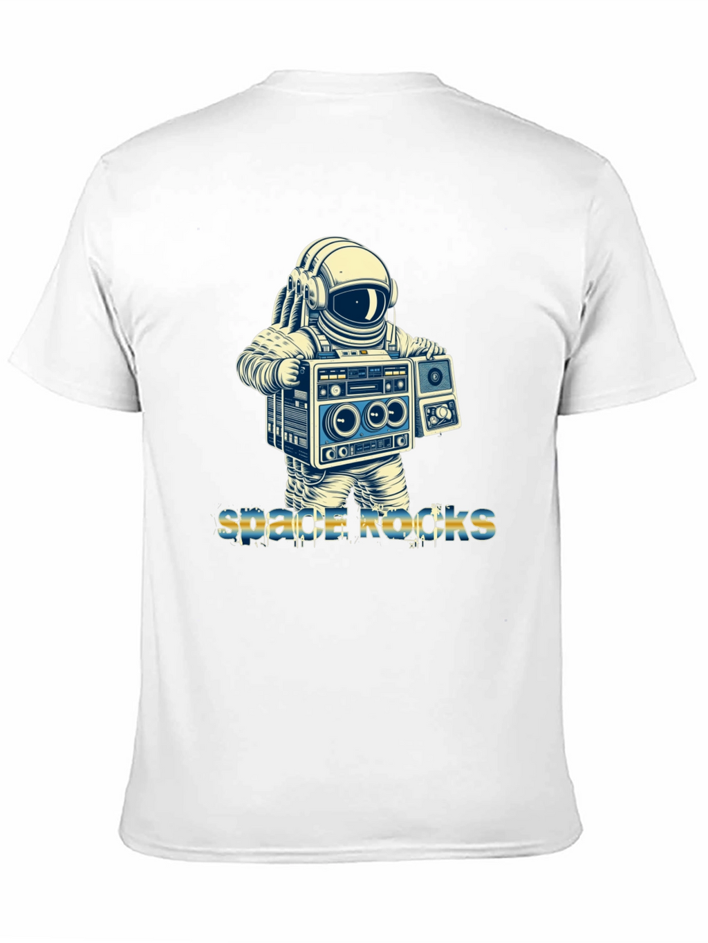 Space Rocks T-Shirt - Astronaut Boombox Design